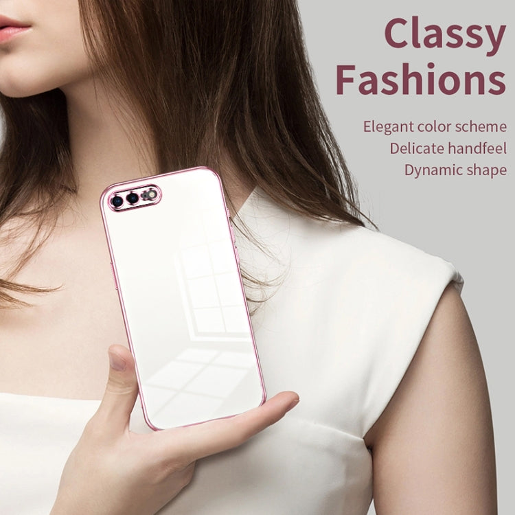 Transparent Plating Fine Hole Phone Case, For iPhone 8 Plus / 7 Plus