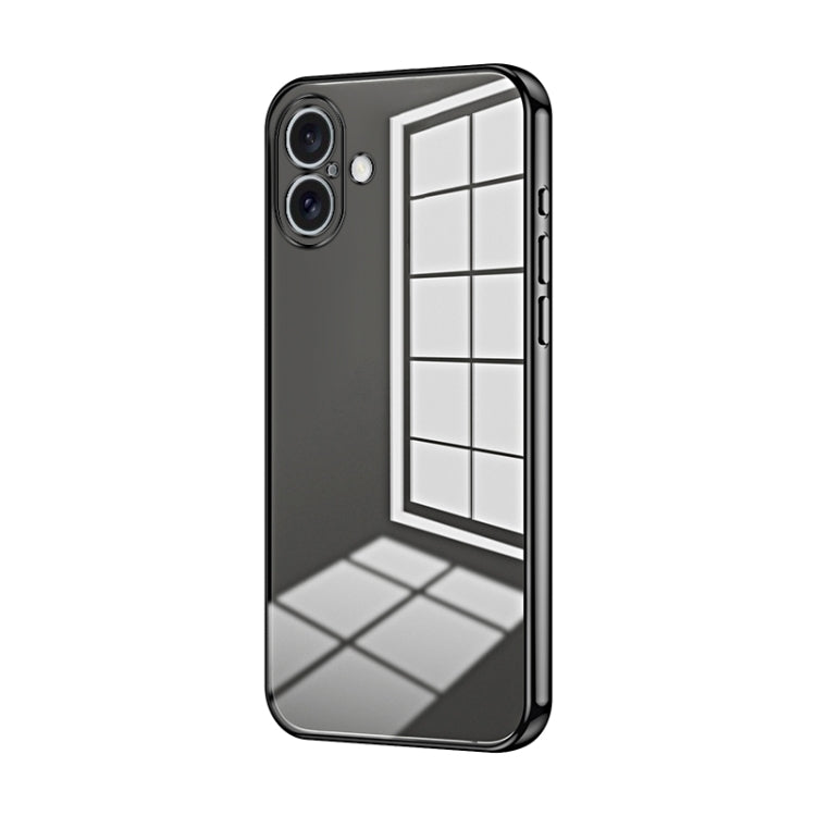Transparent Plating Fine Hole Phone Case, For iPhone 16 Pro, For iPhone 16 Plus, For iPhone 16, For iPhone 15 Pro Max, For iPhone 15 Pro, For iPhone 15 Plus