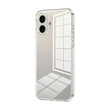 Transparent Plating Fine Hole Phone Case, For iPhone 16 Pro, For iPhone 16 Plus, For iPhone 16, For iPhone 15 Pro Max, For iPhone 15 Pro, For iPhone 15 Plus