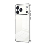 Transparent Plating Fine Hole Phone Case, For iPhone 17e / 16e, For iPhone 17 Pro Max, For iPhone 17 Pro, For iPhone 17, For iPhone Air, For iPhone 16 Pro Max