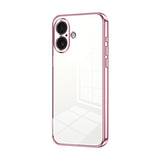 Transparent Plating Fine Hole Phone Case, For iPhone 17e / 16e, For iPhone 17 Pro Max, For iPhone 17 Pro, For iPhone 17, For iPhone Air, For iPhone 16 Pro Max