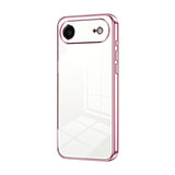 Transparent Plating Fine Hole Phone Case, For iPhone 17e / 16e, For iPhone 17 Pro Max, For iPhone 17 Pro, For iPhone 17, For iPhone Air, For iPhone 16 Pro Max