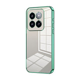 Transparent Plating Fine Hole Phone Case, For Xiaomi 14T, For Xiaomi 14 Ultra, For Xiaomi 14 Pro, For Xiaomi 14, For Xiaomi 13 Ultra, For Xiaomi Civi 3