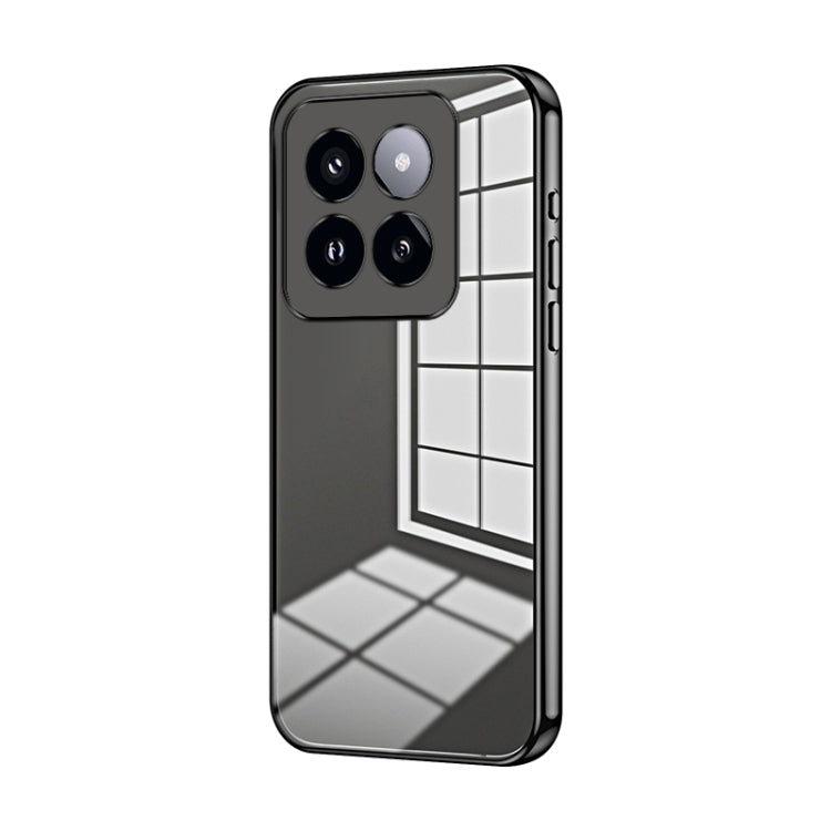 Transparent Plating Fine Hole Phone Case, For Xiaomi 14T, For Xiaomi 14 Ultra, For Xiaomi 14 Pro, For Xiaomi 14, For Xiaomi 13 Ultra, For Xiaomi Civi 3