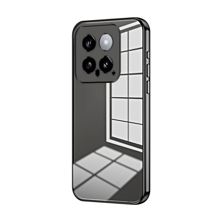 Transparent Plating Fine Hole Phone Case, For Xiaomi 14T, For Xiaomi 14 Ultra, For Xiaomi 14 Pro, For Xiaomi 14, For Xiaomi 13 Ultra, For Xiaomi Civi 3