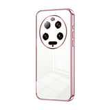 Transparent Plating Fine Hole Phone Case, For Xiaomi 14T, For Xiaomi 14 Ultra, For Xiaomi 14 Pro, For Xiaomi 14, For Xiaomi 13 Ultra, For Xiaomi Civi 3