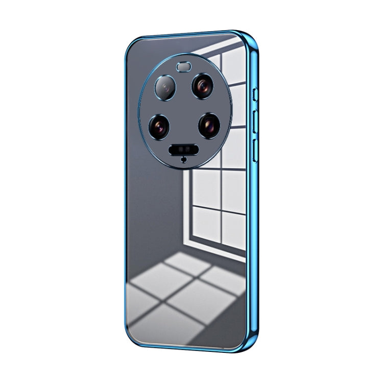 Transparent Plating Fine Hole Phone Case, For Xiaomi 14T, For Xiaomi 14 Ultra, For Xiaomi 14 Pro, For Xiaomi 14, For Xiaomi 13 Ultra, For Xiaomi Civi 3
