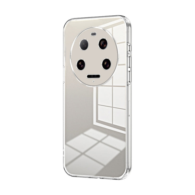 Transparent Plating Fine Hole Phone Case, For Xiaomi 14T, For Xiaomi 14 Ultra, For Xiaomi 14 Pro, For Xiaomi 14, For Xiaomi 13 Ultra, For Xiaomi Civi 3