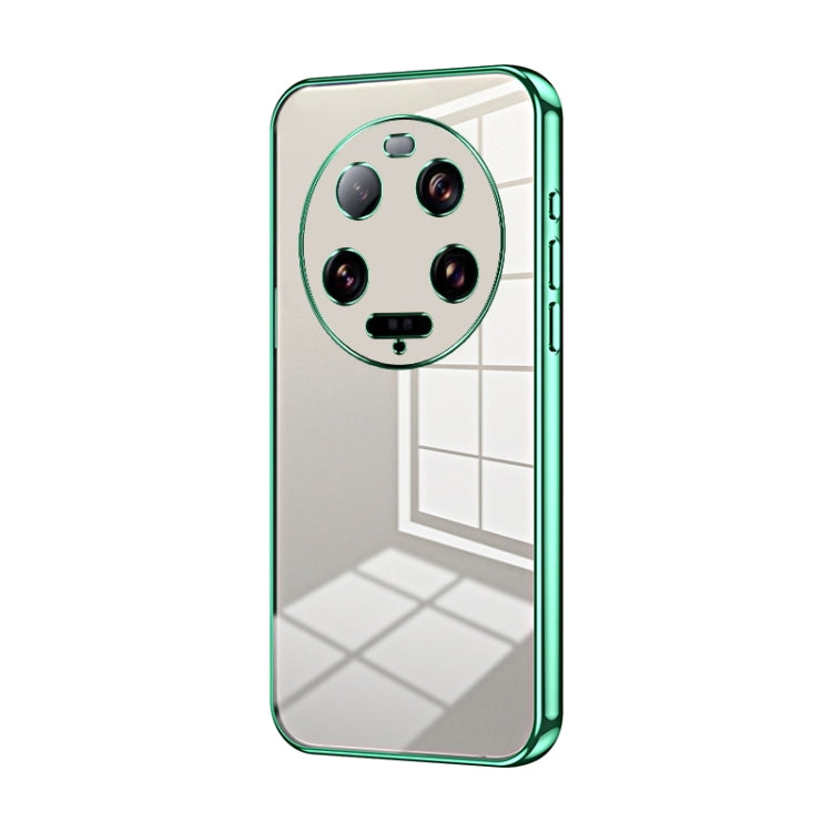 Transparent Plating Fine Hole Phone Case, For Xiaomi 14T, For Xiaomi 14 Ultra, For Xiaomi 14 Pro, For Xiaomi 14, For Xiaomi 13 Ultra, For Xiaomi Civi 3