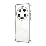 Transparent Plating Fine Hole Phone Case, For Xiaomi 14T, For Xiaomi 14 Ultra, For Xiaomi 14 Pro, For Xiaomi 14, For Xiaomi 13 Ultra, For Xiaomi Civi 3