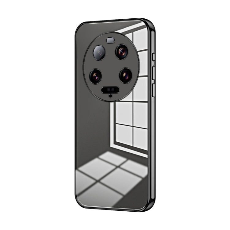 Transparent Plating Fine Hole Phone Case, For Xiaomi 14T, For Xiaomi 14 Ultra, For Xiaomi 14 Pro, For Xiaomi 14, For Xiaomi 13 Ultra, For Xiaomi Civi 3