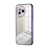 Transparent Plating Fine Hole Phone Case, For Xiaomi 14T, For Xiaomi 14 Ultra, For Xiaomi 14 Pro, For Xiaomi 14, For Xiaomi 13 Ultra, For Xiaomi Civi 3