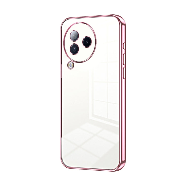 Transparent Plating Fine Hole Phone Case, For Xiaomi 14T, For Xiaomi 14 Ultra, For Xiaomi 14 Pro, For Xiaomi 14, For Xiaomi 13 Ultra, For Xiaomi Civi 3