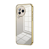 Transparent Plating Fine Hole Phone Case, For Xiaomi 14T, For Xiaomi 14 Ultra, For Xiaomi 14 Pro, For Xiaomi 14, For Xiaomi 13 Ultra, For Xiaomi Civi 3