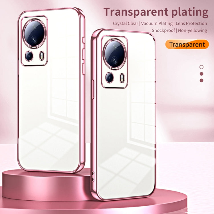Transparent Plating Fine Hole Phone Case, For Xiaomi Civi 2 / 13 Lite, For Xiaomi 13 Pro, For Xiaomi 13, For Xiaomi 12T Pro, For Xiaomi 12 Pro / 12S Pro, For Xiaomi 12S