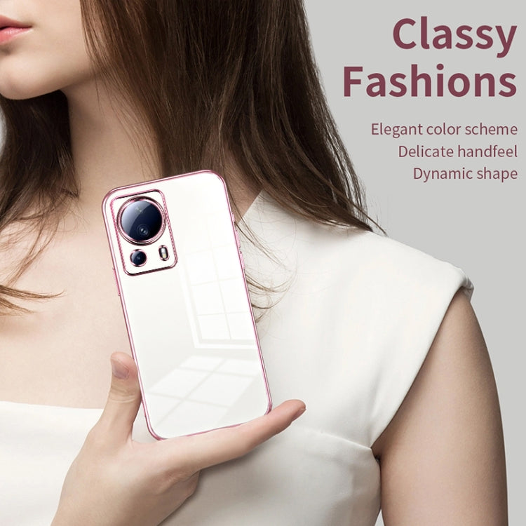 Transparent Plating Fine Hole Phone Case, For Xiaomi Civi 2 / 13 Lite, For Xiaomi 13 Pro, For Xiaomi 13, For Xiaomi 12T Pro, For Xiaomi 12 Pro / 12S Pro, For Xiaomi 12S