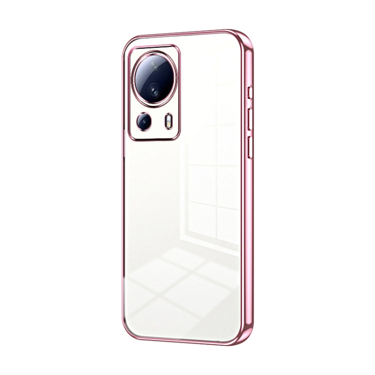Transparent Plating Fine Hole Phone Case, For Xiaomi Civi 2 / 13 Lite, For Xiaomi 13 Pro, For Xiaomi 13, For Xiaomi 12T Pro, For Xiaomi 12 Pro / 12S Pro, For Xiaomi 12S