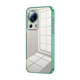 Transparent Plating Fine Hole Phone Case, For Xiaomi Civi 2 / 13 Lite, For Xiaomi 13 Pro, For Xiaomi 13, For Xiaomi 12T Pro, For Xiaomi 12 Pro / 12S Pro, For Xiaomi 12S