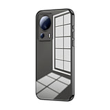 Transparent Plating Fine Hole Phone Case, For Xiaomi Civi 2 / 13 Lite, For Xiaomi 13 Pro, For Xiaomi 13, For Xiaomi 12T Pro, For Xiaomi 12 Pro / 12S Pro, For Xiaomi 12S