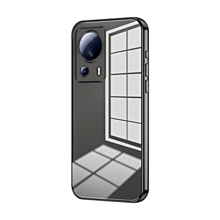 Transparent Plating Fine Hole Phone Case, For Xiaomi Civi 2 / 13 Lite, For Xiaomi 13 Pro, For Xiaomi 13, For Xiaomi 12T Pro, For Xiaomi 12 Pro / 12S Pro, For Xiaomi 12S