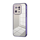 Transparent Plating Fine Hole Phone Case, For Xiaomi Civi 2 / 13 Lite, For Xiaomi 13 Pro, For Xiaomi 13, For Xiaomi 12T Pro, For Xiaomi 12 Pro / 12S Pro, For Xiaomi 12S