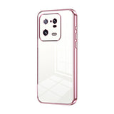 Transparent Plating Fine Hole Phone Case, For Xiaomi Civi 2 / 13 Lite, For Xiaomi 13 Pro, For Xiaomi 13, For Xiaomi 12T Pro, For Xiaomi 12 Pro / 12S Pro, For Xiaomi 12S