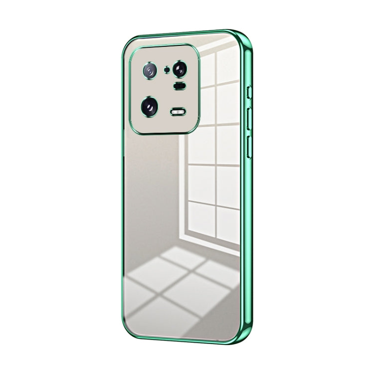 Transparent Plating Fine Hole Phone Case, For Xiaomi Civi 2 / 13 Lite, For Xiaomi 13 Pro, For Xiaomi 13, For Xiaomi 12T Pro, For Xiaomi 12 Pro / 12S Pro, For Xiaomi 12S