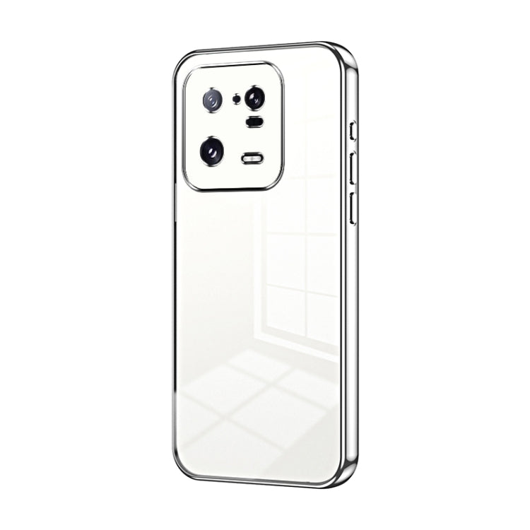 Transparent Plating Fine Hole Phone Case, For Xiaomi Civi 2 / 13 Lite, For Xiaomi 13 Pro, For Xiaomi 13, For Xiaomi 12T Pro, For Xiaomi 12 Pro / 12S Pro, For Xiaomi 12S