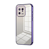 Transparent Plating Fine Hole Phone Case, For Xiaomi Civi 2 / 13 Lite, For Xiaomi 13 Pro, For Xiaomi 13, For Xiaomi 12T Pro, For Xiaomi 12 Pro / 12S Pro, For Xiaomi 12S