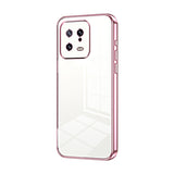 Transparent Plating Fine Hole Phone Case, For Xiaomi Civi 2 / 13 Lite, For Xiaomi 13 Pro, For Xiaomi 13, For Xiaomi 12T Pro, For Xiaomi 12 Pro / 12S Pro, For Xiaomi 12S