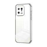 Transparent Plating Fine Hole Phone Case, For Xiaomi Civi 2 / 13 Lite, For Xiaomi 13 Pro, For Xiaomi 13, For Xiaomi 12T Pro, For Xiaomi 12 Pro / 12S Pro, For Xiaomi 12S