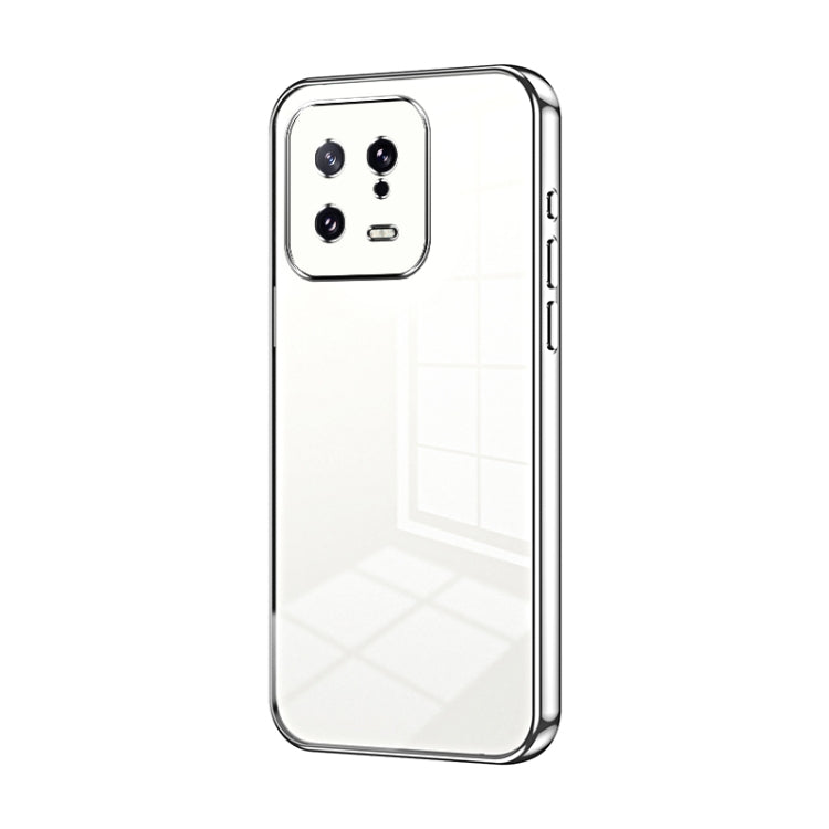 Transparent Plating Fine Hole Phone Case, For Xiaomi Civi 2 / 13 Lite, For Xiaomi 13 Pro, For Xiaomi 13, For Xiaomi 12T Pro, For Xiaomi 12 Pro / 12S Pro, For Xiaomi 12S