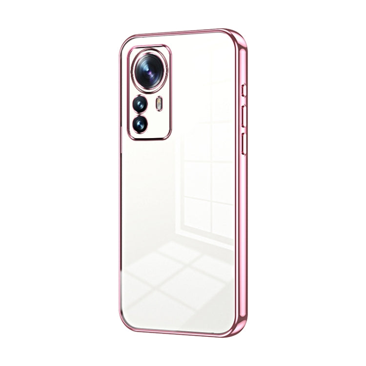 Transparent Plating Fine Hole Phone Case, For Xiaomi Civi 2 / 13 Lite, For Xiaomi 13 Pro, For Xiaomi 13, For Xiaomi 12T Pro, For Xiaomi 12 Pro / 12S Pro, For Xiaomi 12S