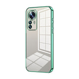 Transparent Plating Fine Hole Phone Case, For Xiaomi Civi 2 / 13 Lite, For Xiaomi 13 Pro, For Xiaomi 13, For Xiaomi 12T Pro, For Xiaomi 12 Pro / 12S Pro, For Xiaomi 12S
