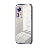 Transparent Plating Fine Hole Phone Case, For Xiaomi Civi 2 / 13 Lite, For Xiaomi 13 Pro, For Xiaomi 13, For Xiaomi 12T Pro, For Xiaomi 12 Pro / 12S Pro, For Xiaomi 12S