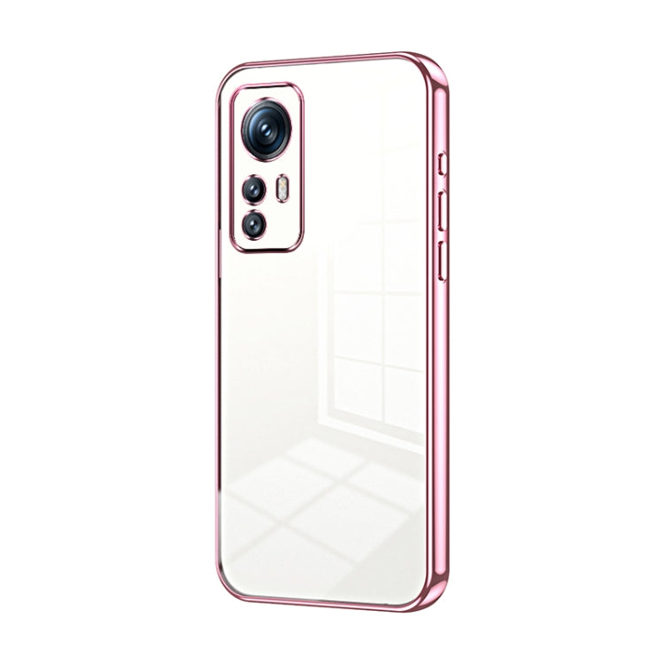 Transparent Plating Fine Hole Phone Case, For Xiaomi Civi 2 / 13 Lite, For Xiaomi 13 Pro, For Xiaomi 13, For Xiaomi 12T Pro, For Xiaomi 12 Pro / 12S Pro, For Xiaomi 12S