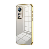 Transparent Plating Fine Hole Phone Case, For Xiaomi Civi 2 / 13 Lite, For Xiaomi 13 Pro, For Xiaomi 13, For Xiaomi 12T Pro, For Xiaomi 12 Pro / 12S Pro, For Xiaomi 12S