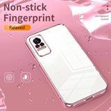 Transparent Plating Fine Hole Phone Case, For Xiaomi Civi / Civi 1S, For Xiaomi Poco M4 Pro, For Xiaomi Poco X4 Pro 5G, For Xiaomi 12 / 12X, For Xiaomi 11T / 11T Pro, For Xiaomi Mix 4