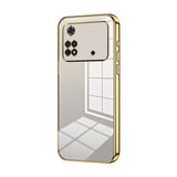 Transparent Plating Fine Hole Phone Case, For Xiaomi Civi / Civi 1S, For Xiaomi Poco M4 Pro, For Xiaomi Poco X4 Pro 5G, For Xiaomi 12 / 12X, For Xiaomi 11T / 11T Pro, For Xiaomi Mix 4
