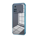Transparent Plating Fine Hole Phone Case, For Xiaomi Civi / Civi 1S, For Xiaomi Poco M4 Pro, For Xiaomi Poco X4 Pro 5G, For Xiaomi 12 / 12X, For Xiaomi 11T / 11T Pro, For Xiaomi Mix 4