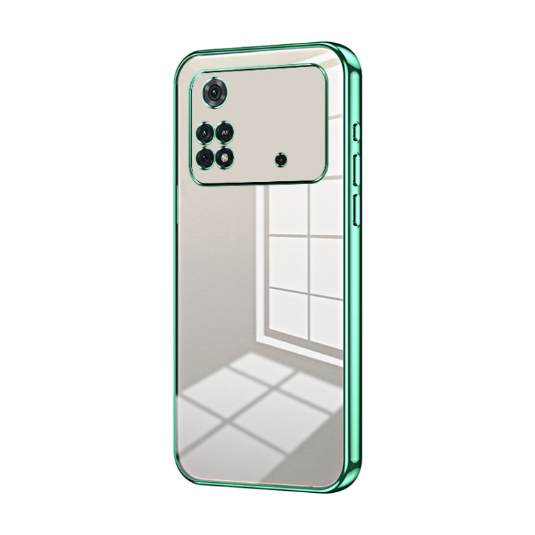 Transparent Plating Fine Hole Phone Case, For Xiaomi Civi / Civi 1S, For Xiaomi Poco M4 Pro, For Xiaomi Poco X4 Pro 5G, For Xiaomi 12 / 12X, For Xiaomi 11T / 11T Pro, For Xiaomi Mix 4