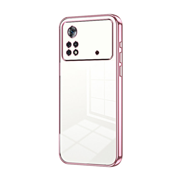 Transparent Plating Fine Hole Phone Case, For Xiaomi Civi / Civi 1S, For Xiaomi Poco M4 Pro, For Xiaomi Poco X4 Pro 5G, For Xiaomi 12 / 12X, For Xiaomi 11T / 11T Pro, For Xiaomi Mix 4