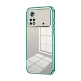Transparent Plating Fine Hole Phone Case, For Xiaomi Civi / Civi 1S, For Xiaomi Poco M4 Pro, For Xiaomi Poco X4 Pro 5G, For Xiaomi 12 / 12X, For Xiaomi 11T / 11T Pro, For Xiaomi Mix 4