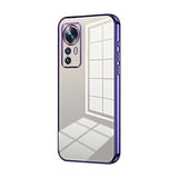 Transparent Plating Fine Hole Phone Case, For Xiaomi Civi / Civi 1S, For Xiaomi Poco M4 Pro, For Xiaomi Poco X4 Pro 5G, For Xiaomi 12 / 12X, For Xiaomi 11T / 11T Pro, For Xiaomi Mix 4