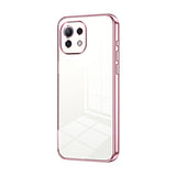 Transparent Plating Fine Hole Phone Case, For Xiaomi Mi 10S, For Xiaomi Mi 11 Lite 4G / 5G, For Xiaomi Mi 11 Ultra, For Xiaomi Mi 11 Pro, For Xiaomi Mi 11, For Xiaomi Mi 10 Lite 5G