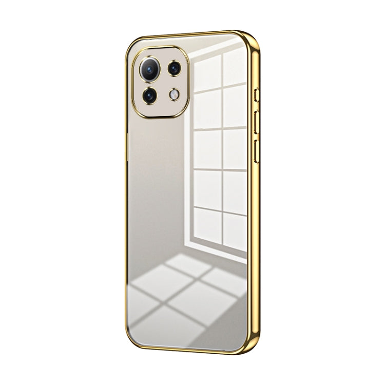 Transparent Plating Fine Hole Phone Case, For Xiaomi Mi 10S, For Xiaomi Mi 11 Lite 4G / 5G, For Xiaomi Mi 11 Ultra, For Xiaomi Mi 11 Pro, For Xiaomi Mi 11, For Xiaomi Mi 10 Lite 5G