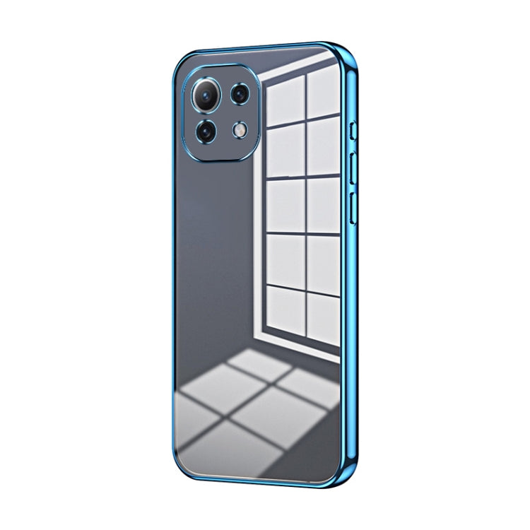 Transparent Plating Fine Hole Phone Case, For Xiaomi Mi 10S, For Xiaomi Mi 11 Lite 4G / 5G, For Xiaomi Mi 11 Ultra, For Xiaomi Mi 11 Pro, For Xiaomi Mi 11, For Xiaomi Mi 10 Lite 5G