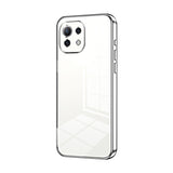 Transparent Plating Fine Hole Phone Case, For Xiaomi Mi 10S, For Xiaomi Mi 11 Lite 4G / 5G, For Xiaomi Mi 11 Ultra, For Xiaomi Mi 11 Pro, For Xiaomi Mi 11, For Xiaomi Mi 10 Lite 5G