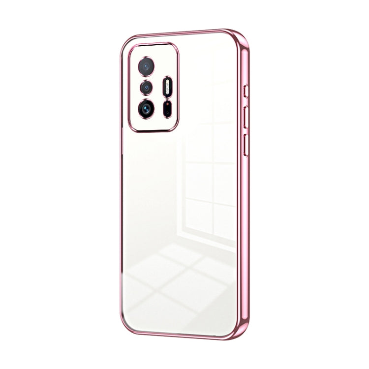 Transparent Plating Fine Hole Phone Case, For Xiaomi Civi / Civi 1S, For Xiaomi Poco M4 Pro, For Xiaomi Poco X4 Pro 5G, For Xiaomi 12 / 12X, For Xiaomi 11T / 11T Pro, For Xiaomi Mix 4