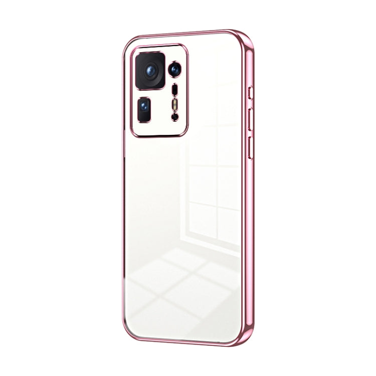Transparent Plating Fine Hole Phone Case, For Xiaomi Civi / Civi 1S, For Xiaomi Poco M4 Pro, For Xiaomi Poco X4 Pro 5G, For Xiaomi 12 / 12X, For Xiaomi 11T / 11T Pro, For Xiaomi Mix 4